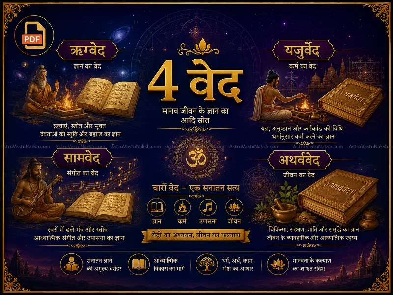 All four Vedas (Hindi)